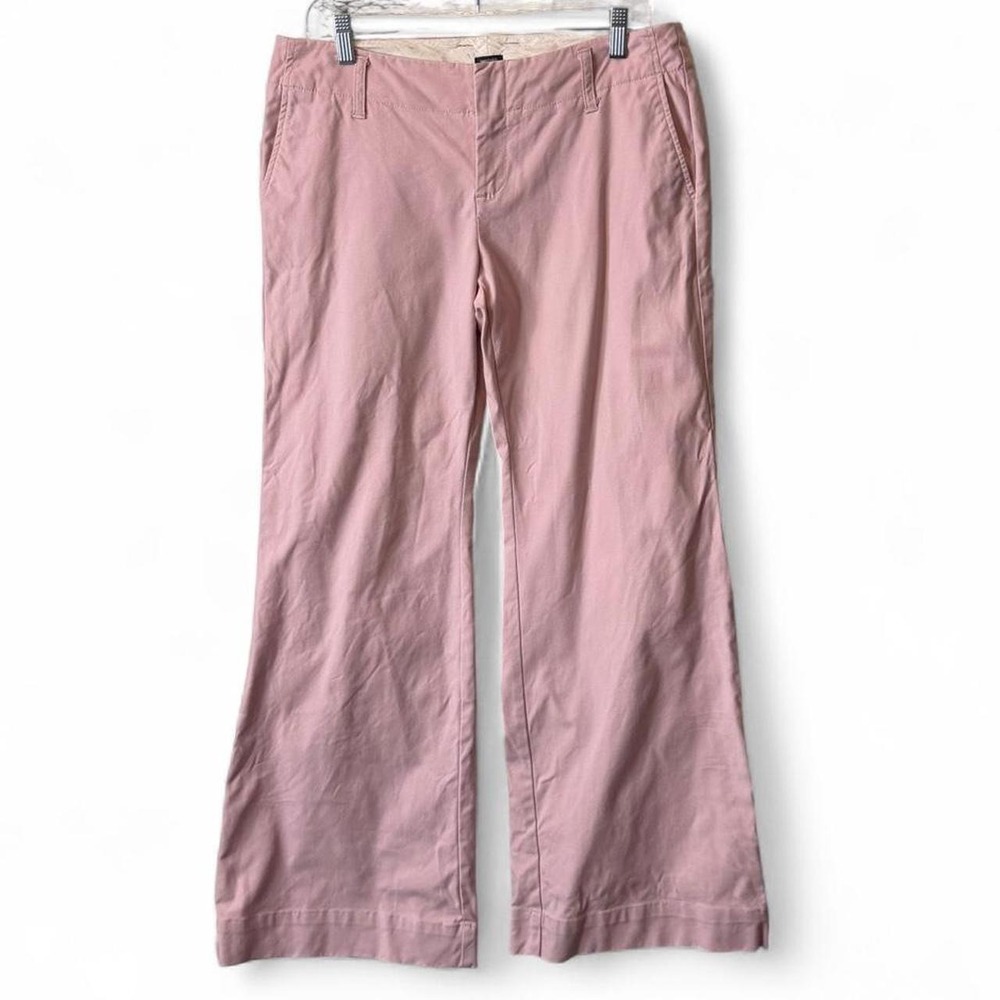 Vintage Y2K Gap Pink Low Rise Wide Leg Chino Pants, Women's Size 10R